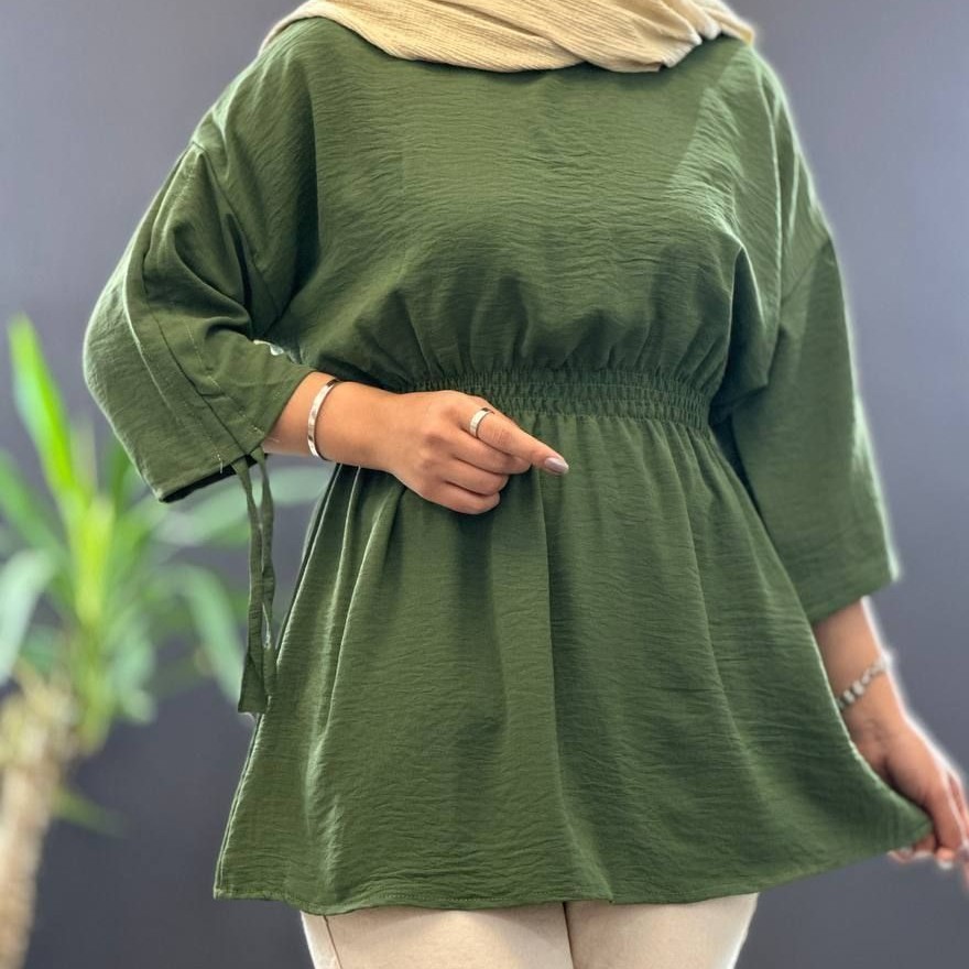 مانتو عروسکی کوتاه جنس ابروبادی مانتو زنانه ابروبادی تونیک زنانه با ارسال رایگان