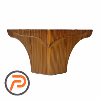 پایه ال طرح چوب 10 سانت