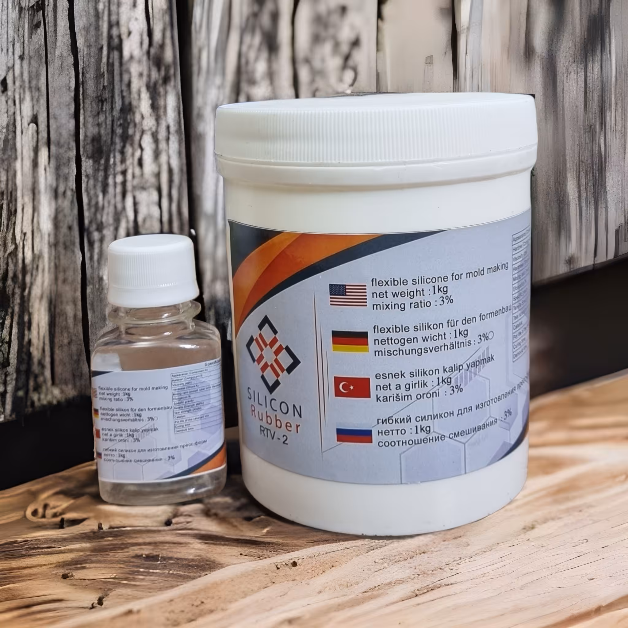 سیلیکون قالبگیری  rtv2 -5025 سفید با هاردنر 3درصد فوق العاده روان و با کیفیت با ضمانت مرجوعی