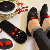 جوراب زنانه دخترانه کالج 3جفت 60 تومن پاپوش و جوراب مچی در مدلای متنوع در گالری آنینازپوش 