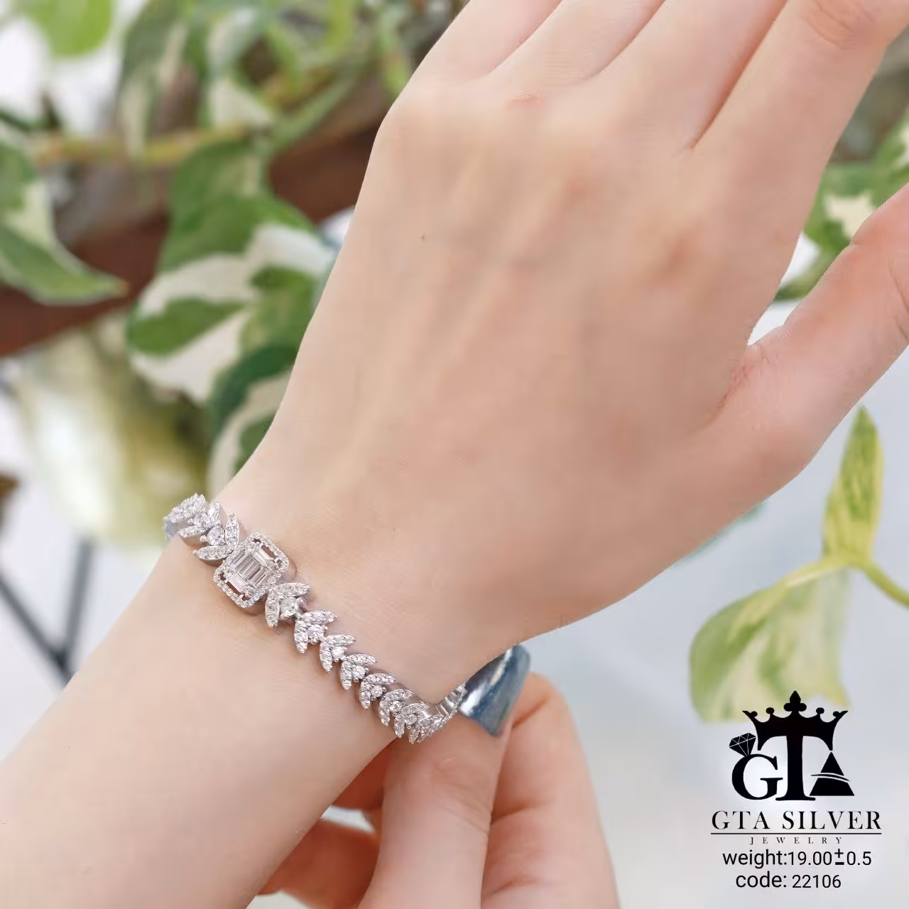 دستبند نقره میکرو 10368-20