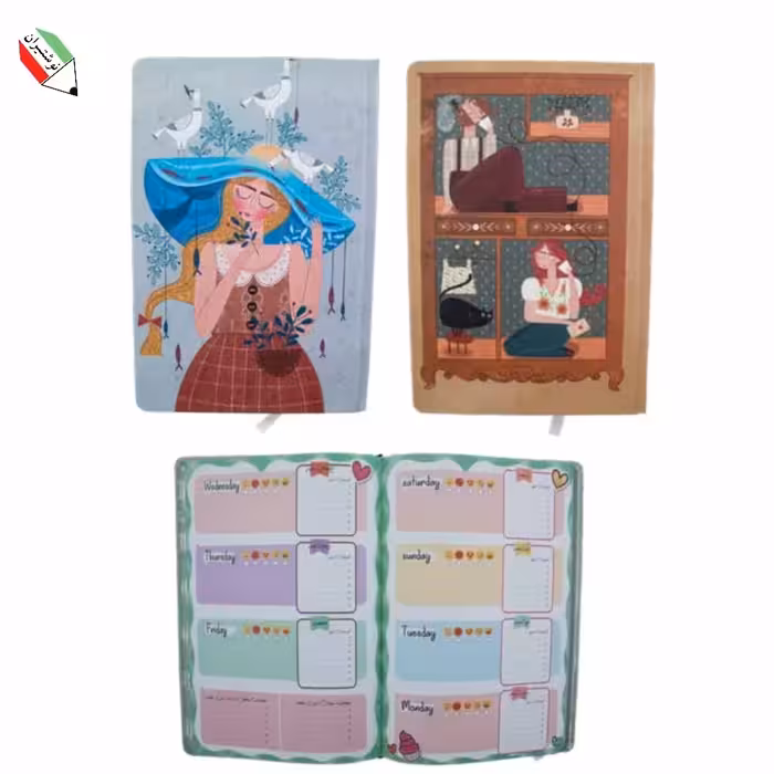 دفتر برنامه ریزی روزانه 80 برگ فنری طرح فانتزی سویل 63145