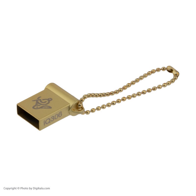 فلش iQ 306 Square 8-8GB رنگ طلایی
