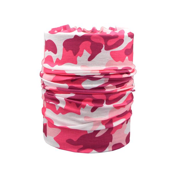 اسکارف و دستمال سر و گردن مدل 11101 چریکی صورتی