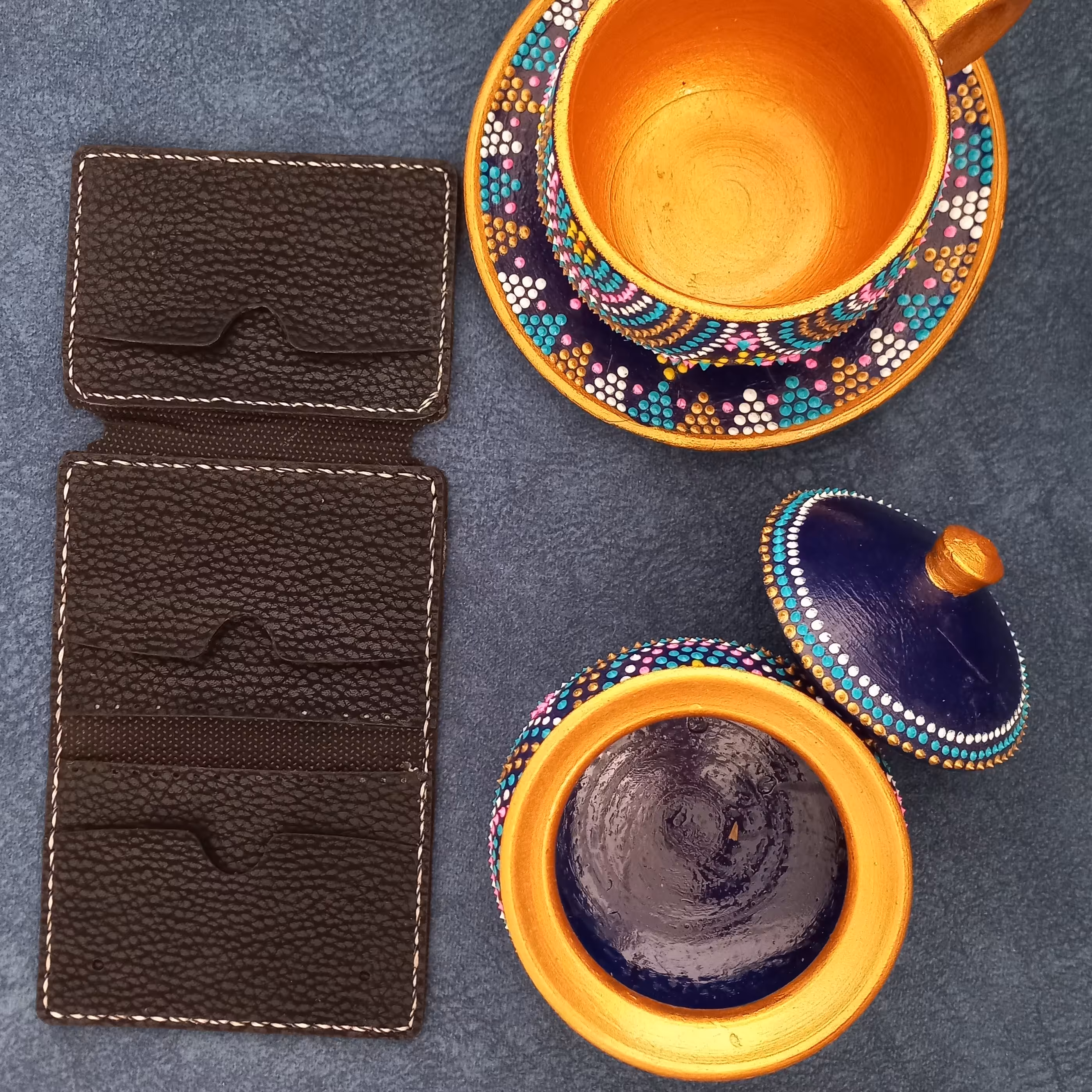 جاکارتی دست دوز سفارشی چرم مصنوعی