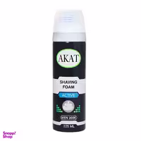 فوم اصلاح آکات (Akat) مدل Active حجم 225 میلی‌ لیتر