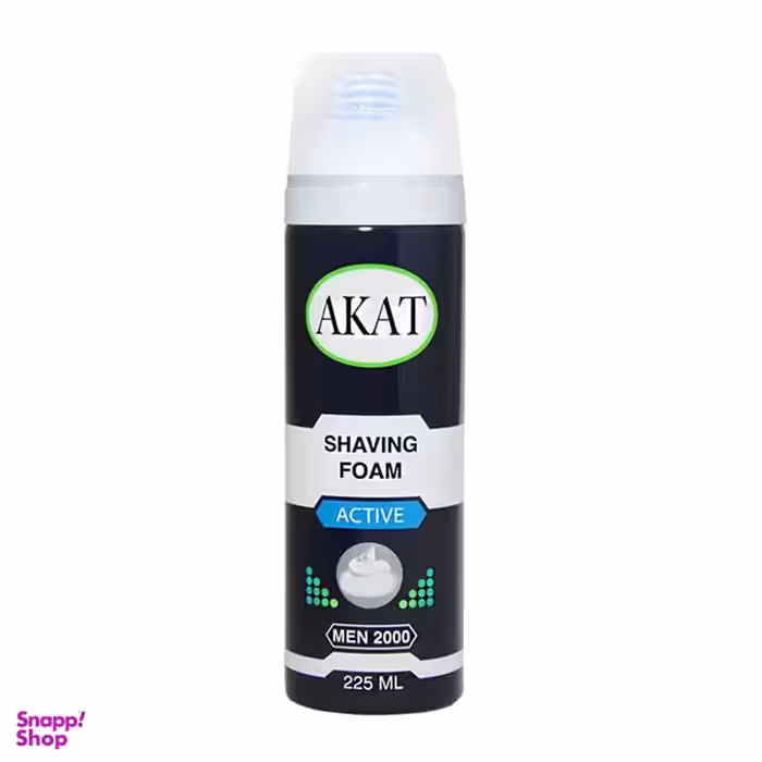 فوم اصلاح آکات (Akat) مدل Active حجم 225 میلی‌ لیتر