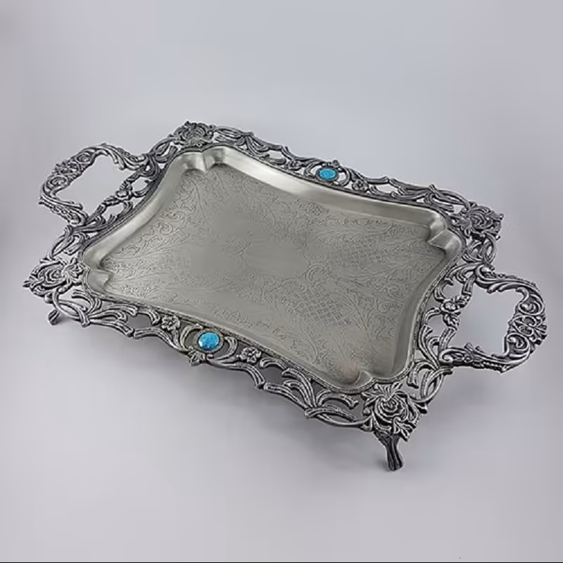 سینی پیوتر متوسط نگین دار یونیک کد 1490