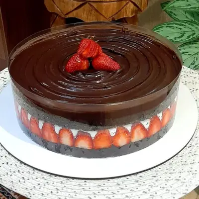 پودر کیک خانگی دبل چاکلت 