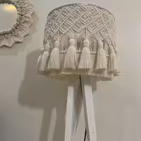 آباژور مکرومه کنار سالنی مدل گندم 