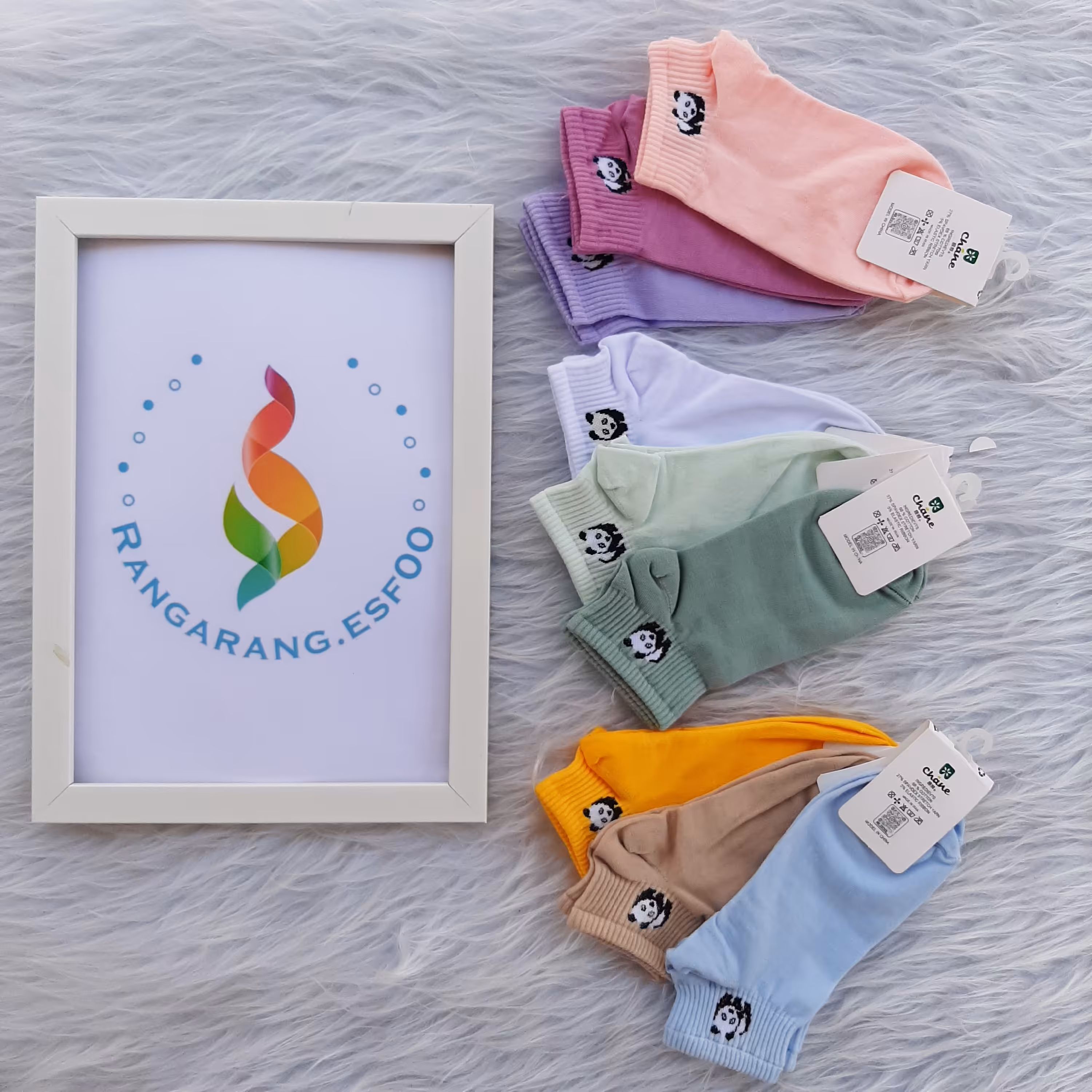 جوراب مچی رنگ پاستیلی