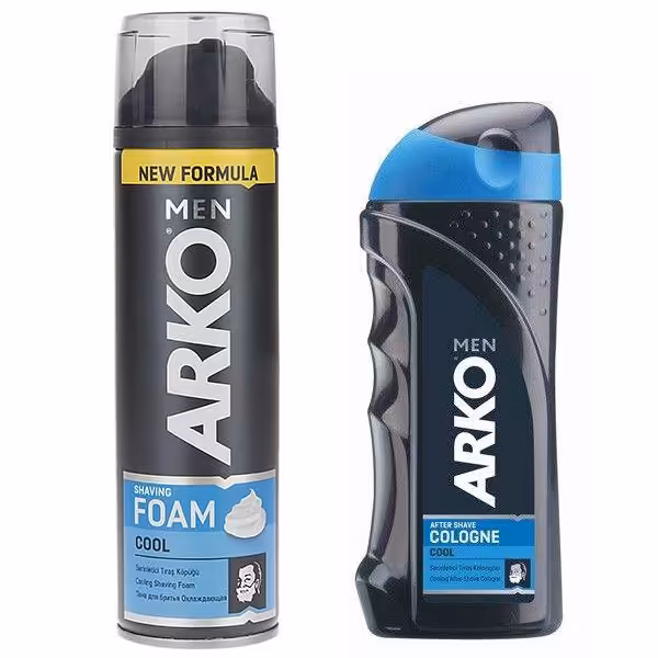 فوم اصلاح آرکو من مدل کول حجم 200 میلی لیتر به همراه افترشیو آرکو حجم 250 میلی لیتر 