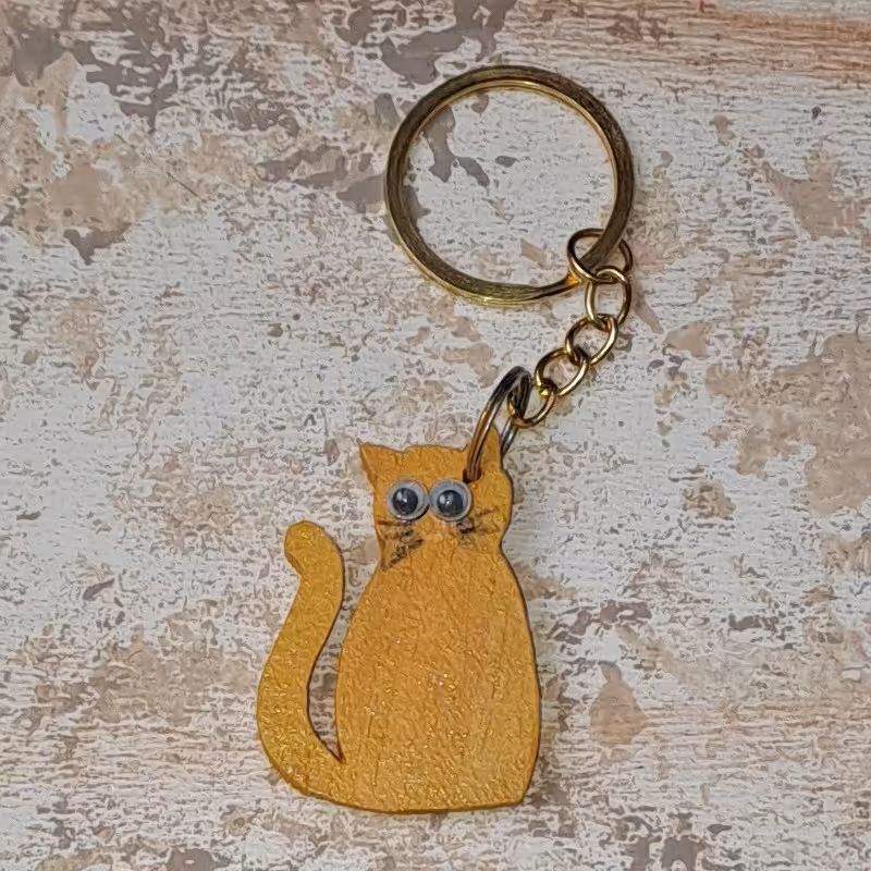 جاکلیدی گربه چوبی