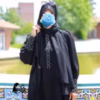 پیراهن مشکی محرم، عبا پیراهنی نورا، برند رضوان، 