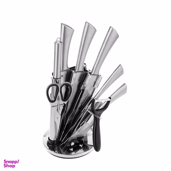 سرویس چاقو آشپزخانه 9 پارچه مدل 19KS007