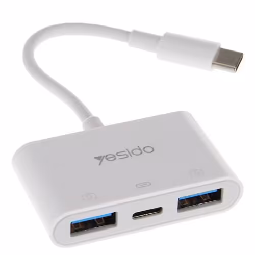 آداپتور تایپ سی یسیدو Yesido GS17 OTG Usb C To Usb 2.0&amp;PD