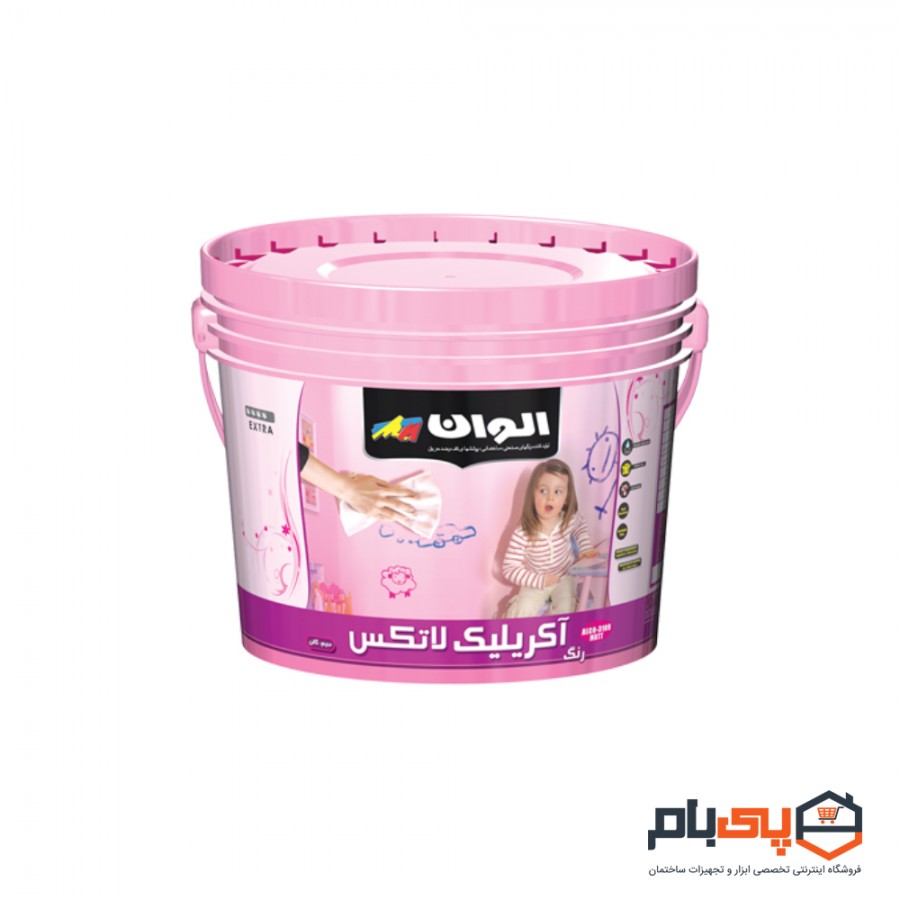 رنگ اکریلیک لاتكس براق الوان مدل ALCO-3116 حجم 5 گالن