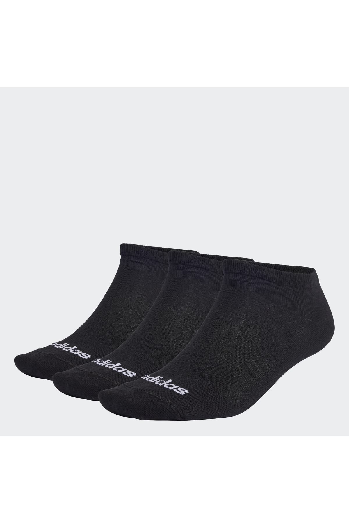جوراب ورزشی مشکی مردانه و زنانه T LIN LOW 3P سیاه adidas