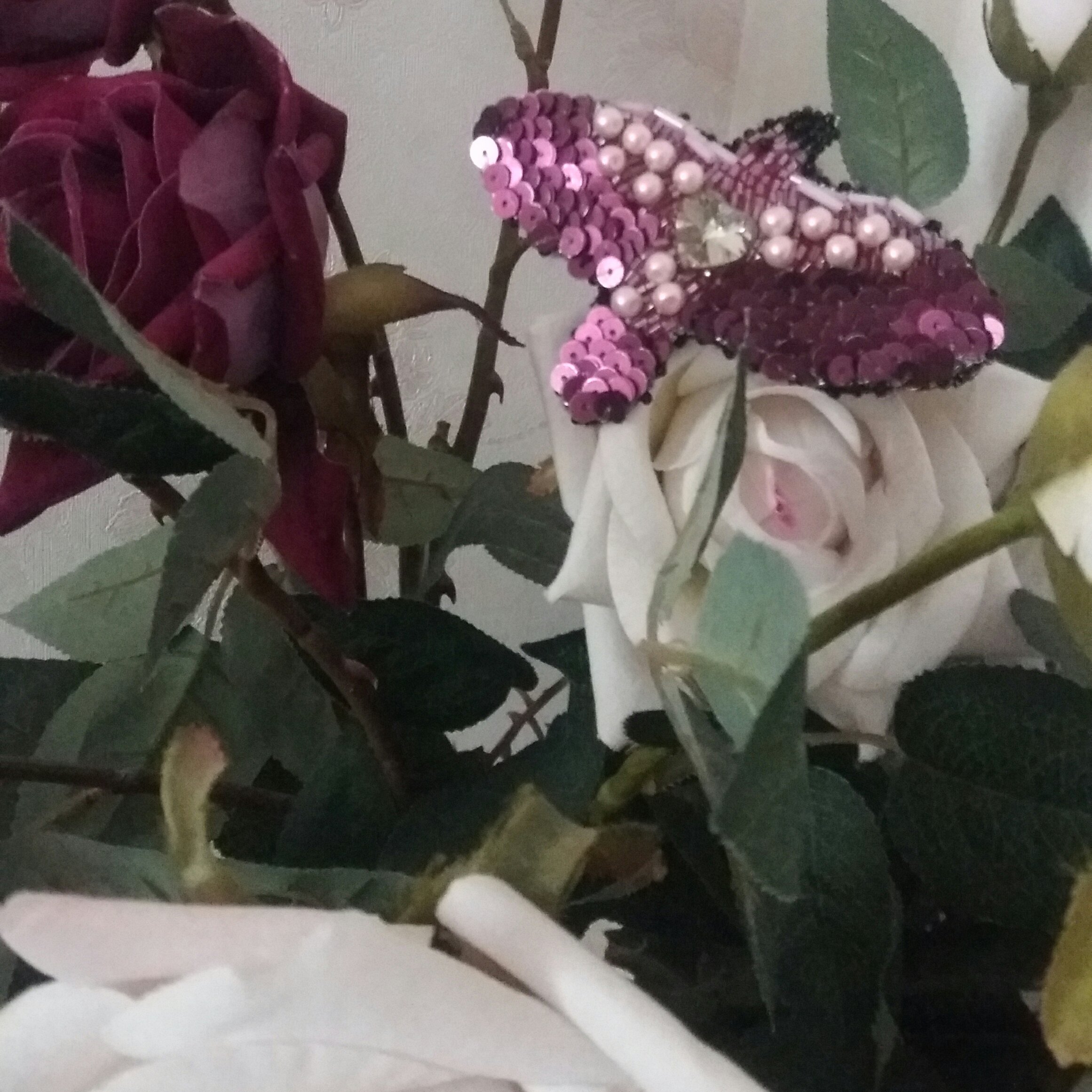 گلسینه جواهردوزی پرنده