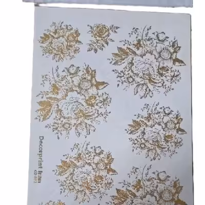 ترانسفر طلایی گل رز