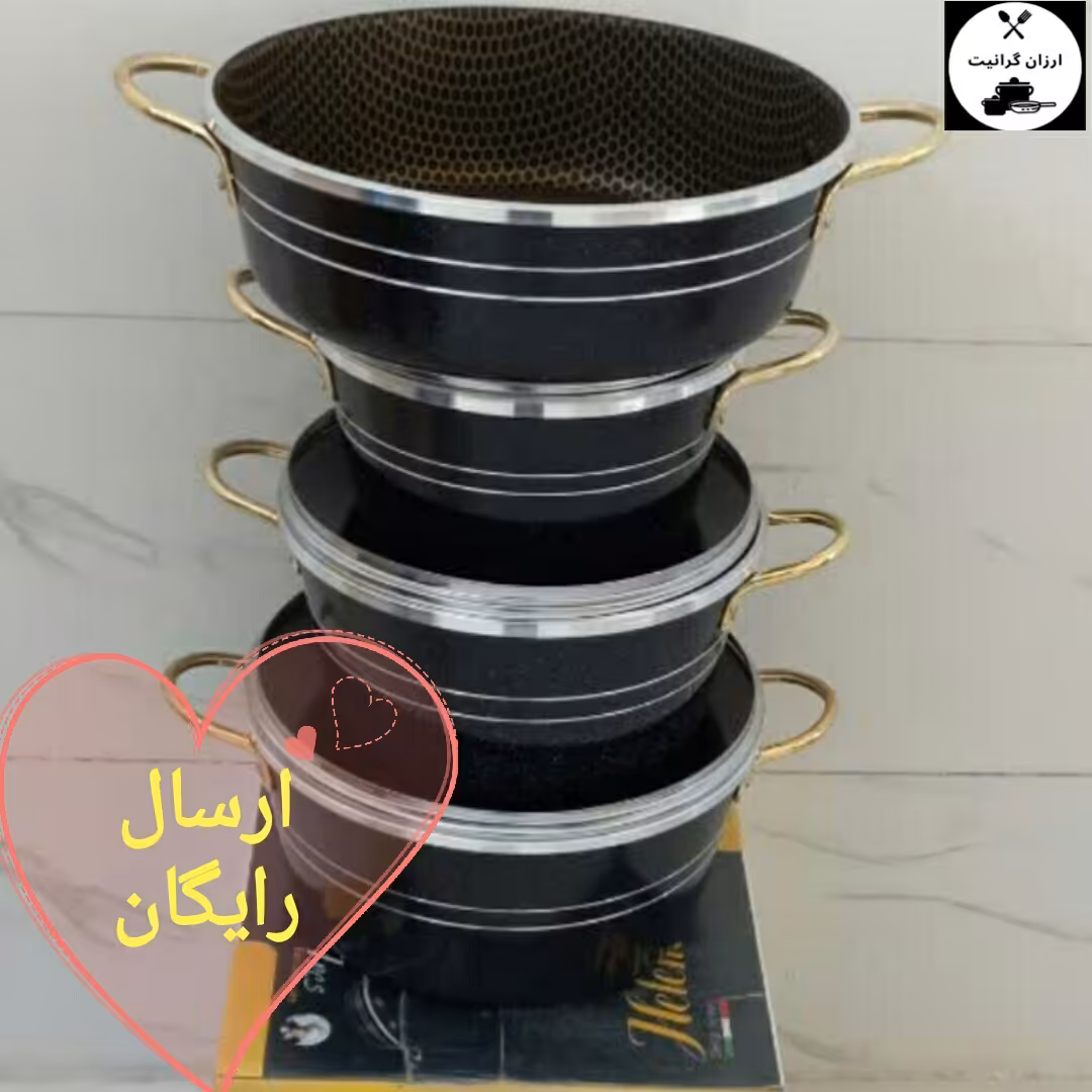 سرویس قابلمه 7 پارچه فورج گلدانی هلناکف زنبوری سایز28