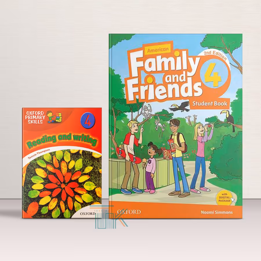 پک کتاب امریکن فمیلی اند فرندز 4 ویرایش دوم   کتاب ریدینگ اند رایتنیگ | American Family and Friends 4 2nd Edition   Reading-Writing Book Pack | خرید کتاب زبان | خرید لوازم التحریر | چی کتاب | بالاترین تخفیف و ارسال رایگان