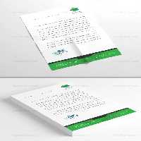 طرح لایه باز سربرگ فارسی دنیای سبز - گرافیک با طعم تربچه