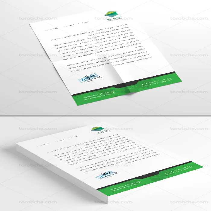 طرح لایه باز سربرگ فارسی دنیای سبز - گرافیک با طعم تربچه