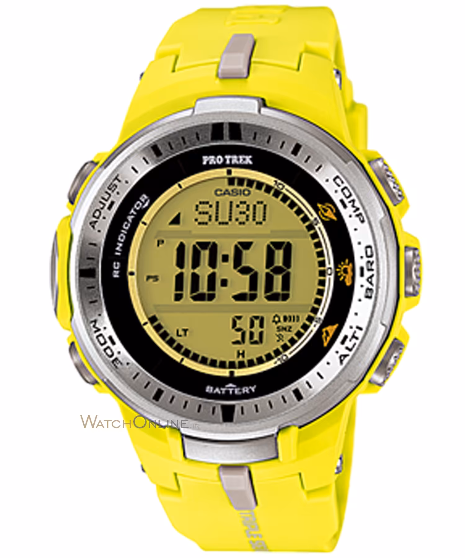 ساعت مچی مردانه کاسیو، زیرمجموعه PRO TREK, کد PRW-3000-9BDR