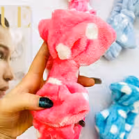 هدبند حوله ای  آرایشی