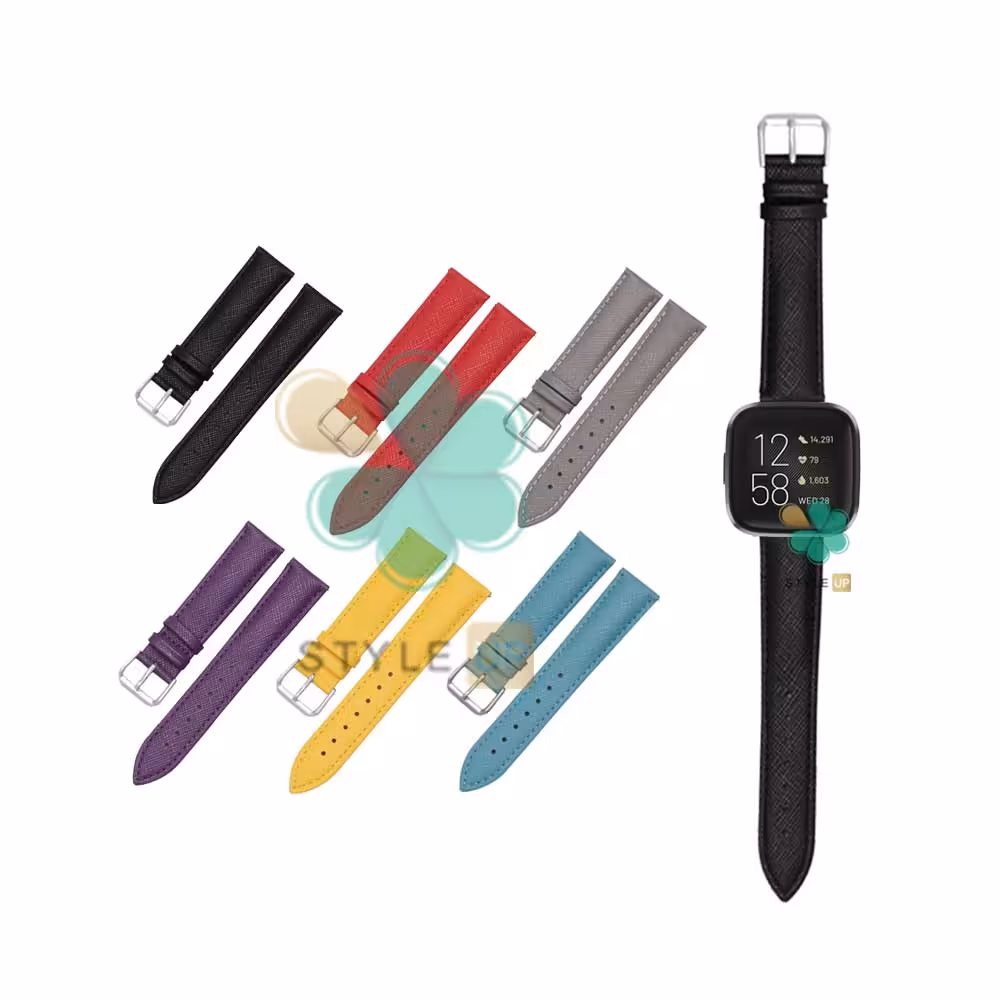 بند چرم ساعت فیت بیت ورسا Fitbit Versa طرح Lee
