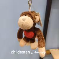 جاکلیدی و آویز عروسکی طرح میمون دست دراز