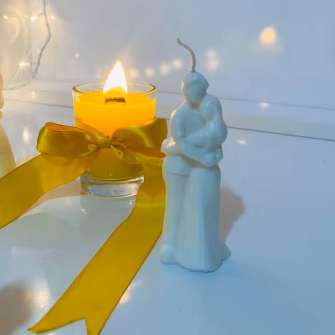 شمع زوج دوست داشتنی مناسب برای هدیه و گیفت