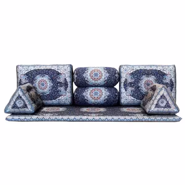 ست 7 تکه پشتی مدل شاه نشین ترنج کد 3018