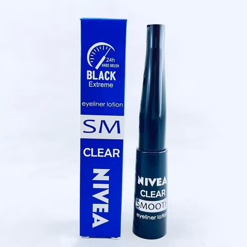 خط چشم ماژیکی نیوا کاملا مشکی و مات ماندگاری عالی بدون ایجاد حساسیت بسیار روان خطی صاف و یکدست 