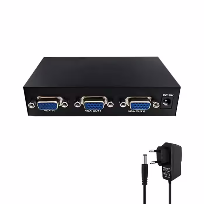 اسپیلیتر 2 پورت VGA آداپتوردار مدل 2002