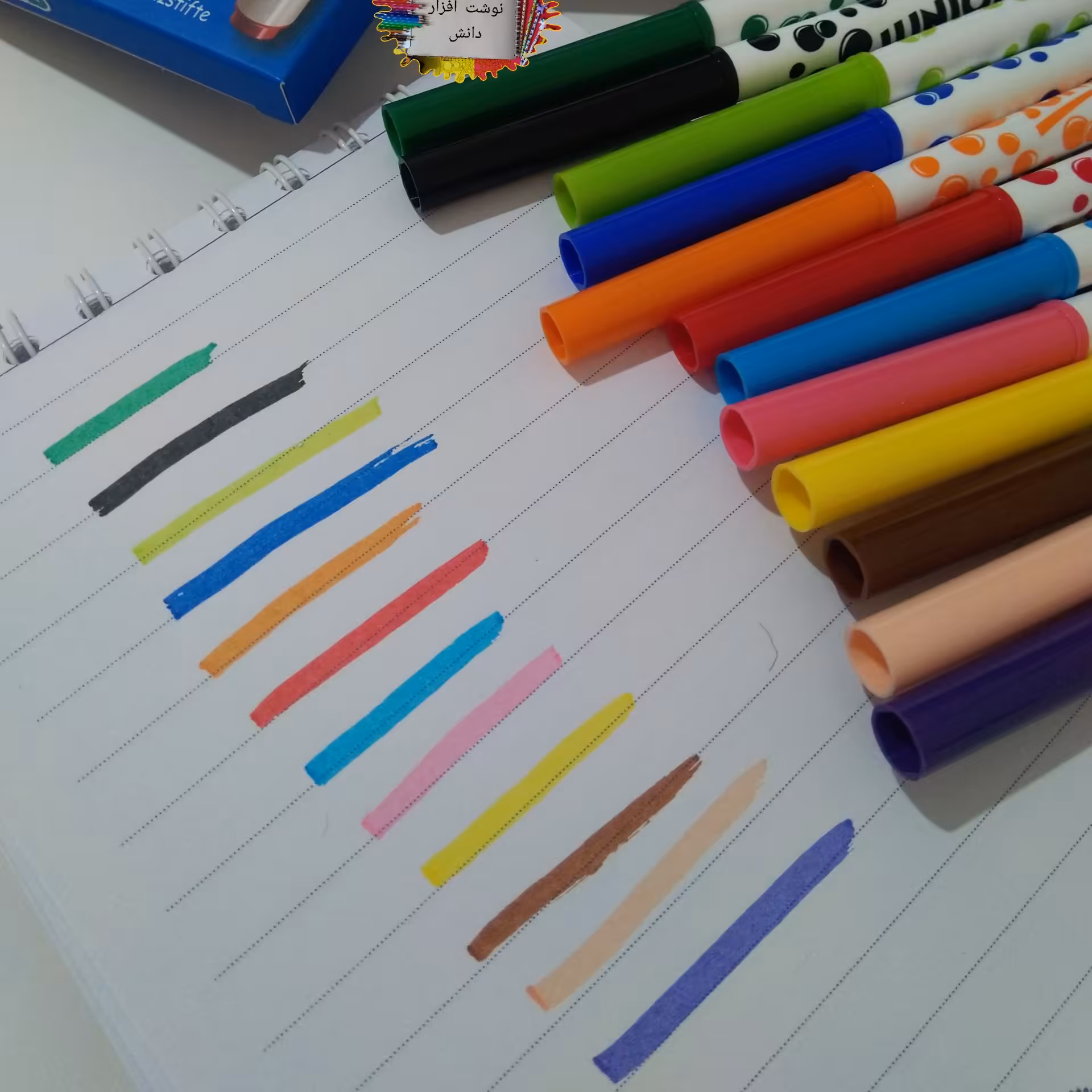 ماژیک 12 رنگ اسکول فنس 