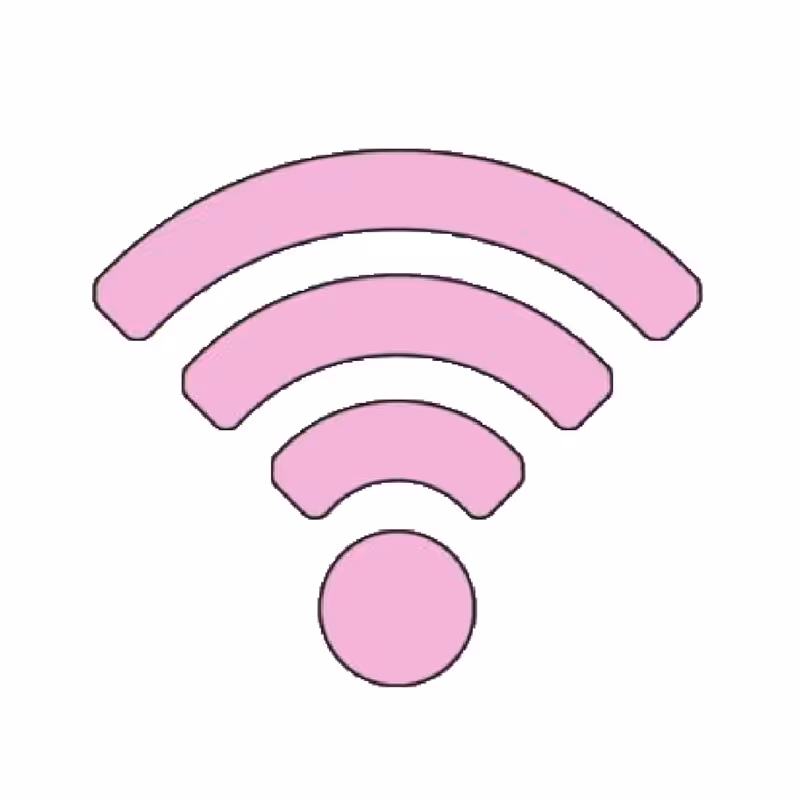 استیکر تزئینی موبایل طرح wifi کد 1630