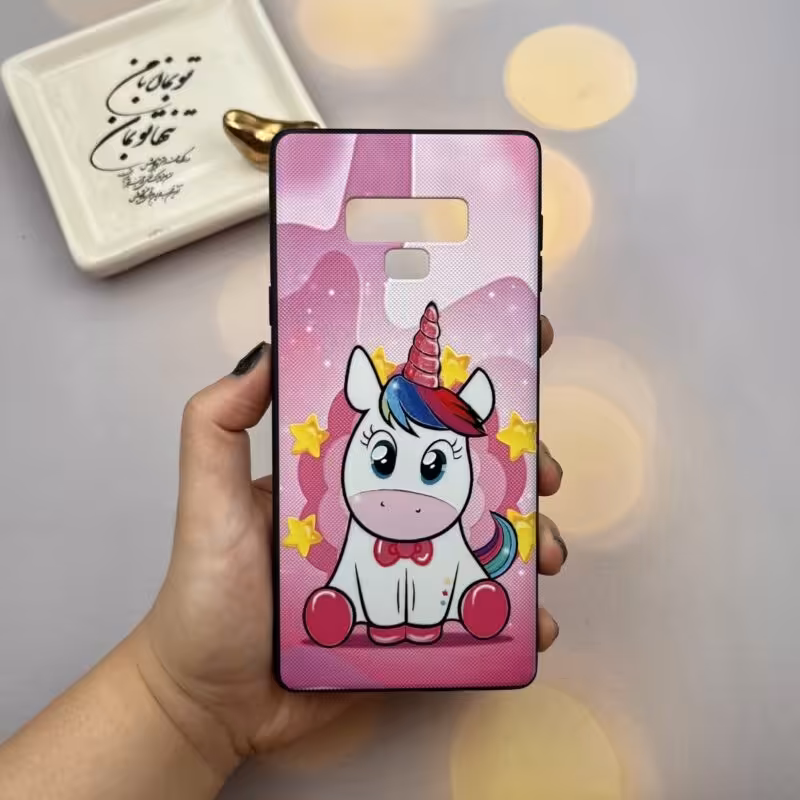 قاب گوشی Galaxy Note 9 سامسونگ طرح برجسته فانتزی مدل اسب تک شاخ کد 55607