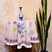 رومیزی چاپ دستی