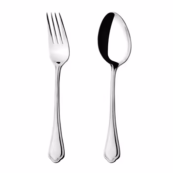 قاشق و چنگال ناب استیل مدل ونیز