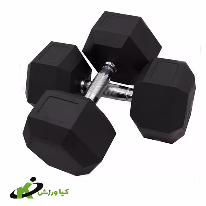 دمبل شش ضلعی دو عددی 45 کیلویی