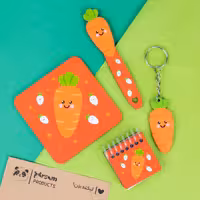 ست چوبی فانتزی طرح هویج نارنجی