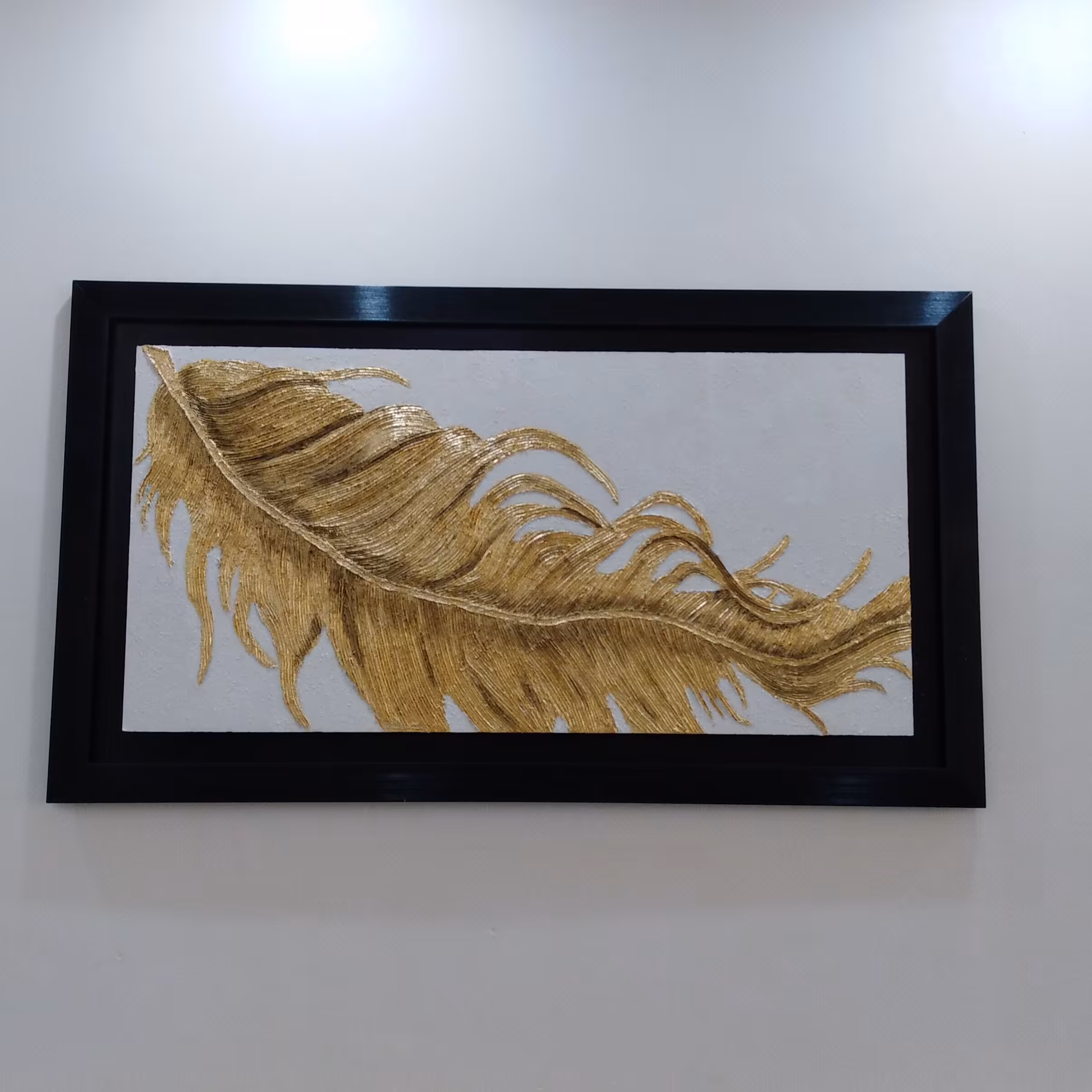 نقاشی اکریلیک. برجسته شده با تکسچر. کار شده با ورق طلا.ارسال رایگان