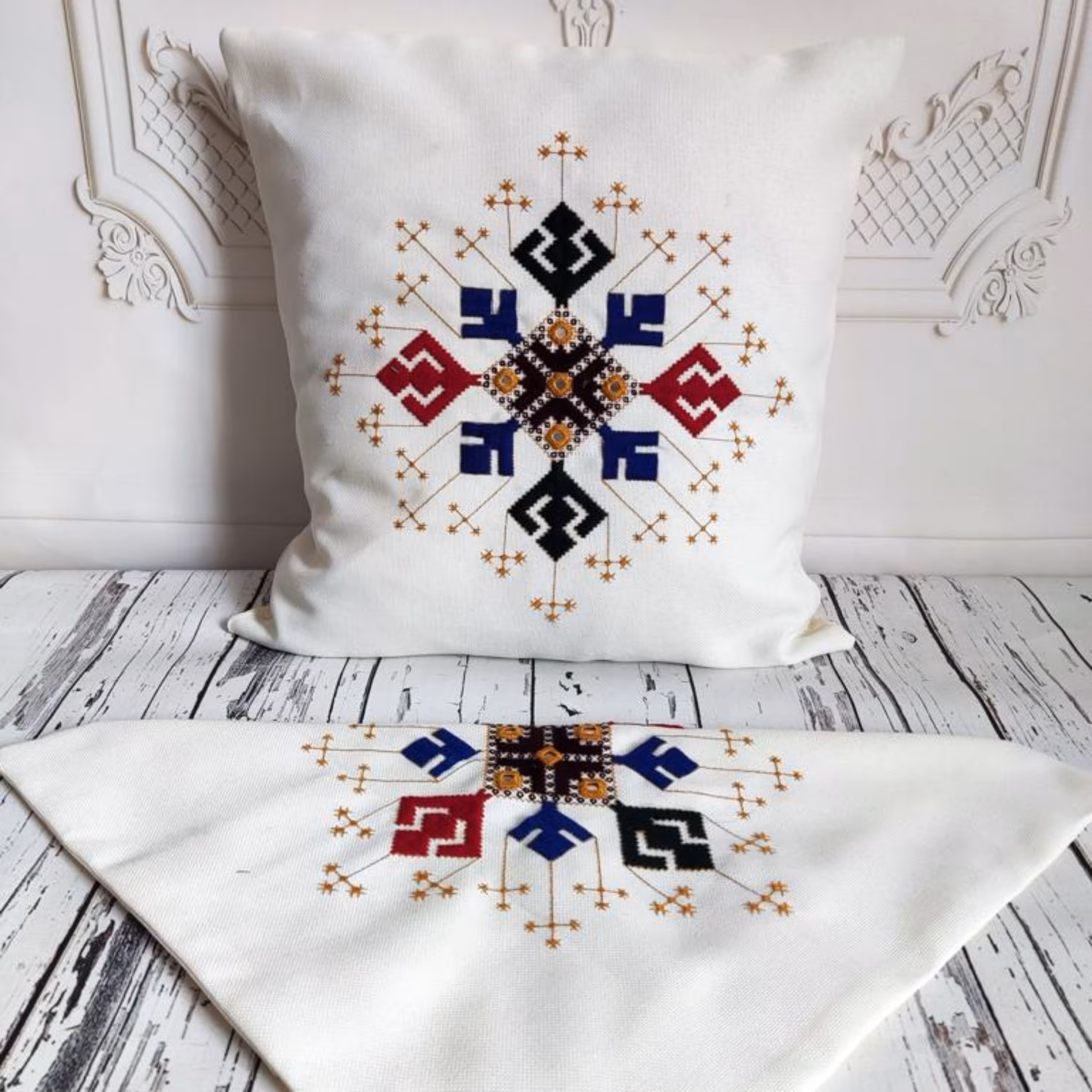 کاور کوسن سوزن دوزی KS0301 غرفه ملک خورشید                                      