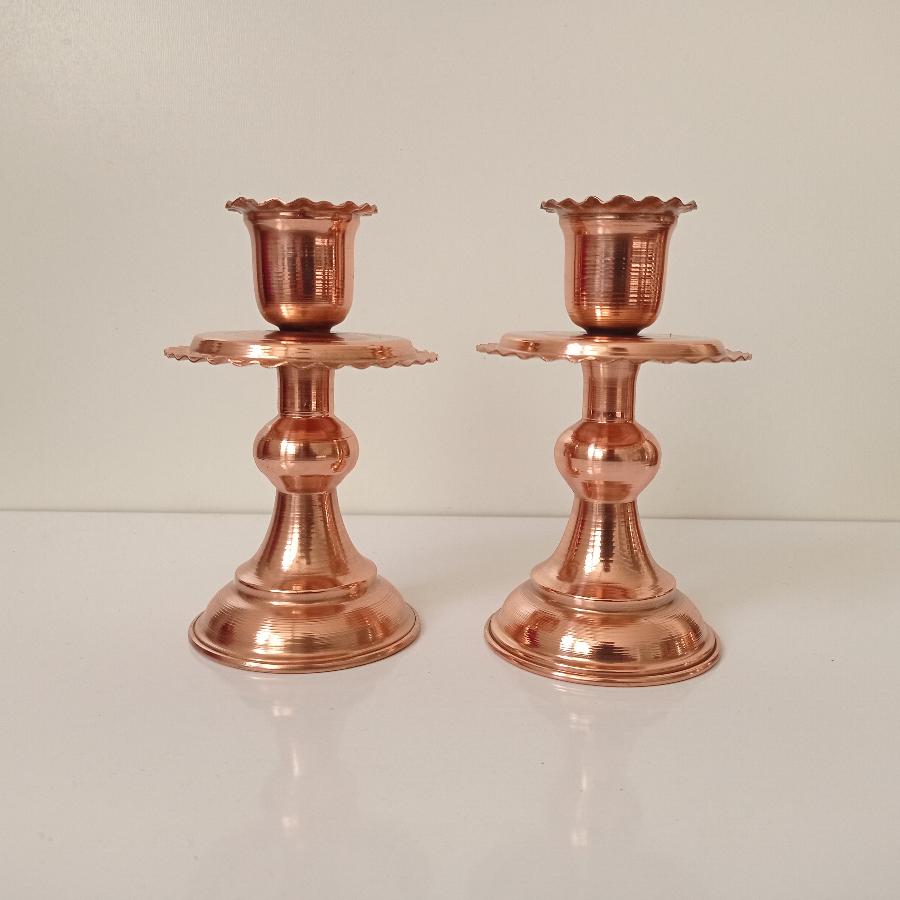 ست دو عددی شمعدان مسی نانو شده زنجانیها با کیفیت عالی 