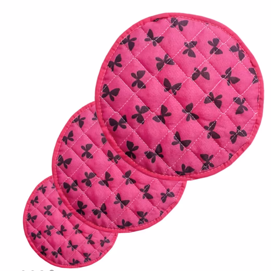 ست دم کنی سه تیکه طرح پروانه بییار زیبا و با دوام قابل شستشو