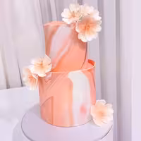 ماکت کیک  دو طبقه فوندانت  