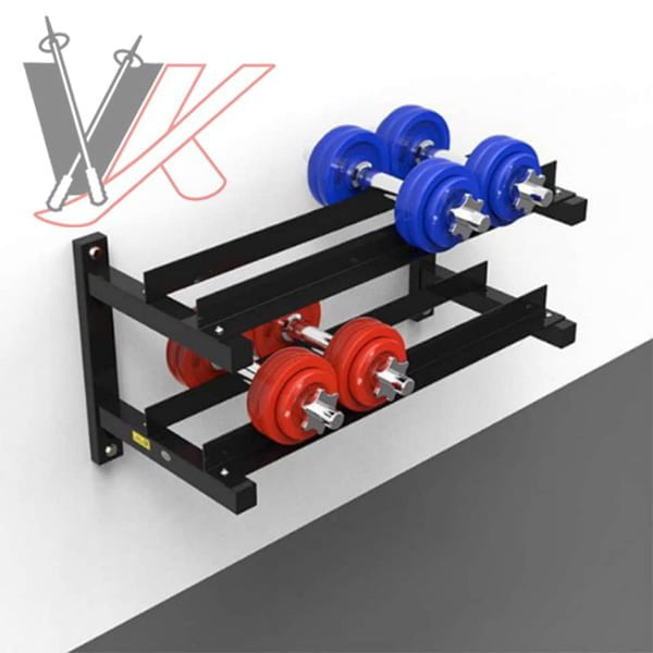 رک دمبل دیواری خانگی 2 طبقه Home wall dumbbell rack کد1304204