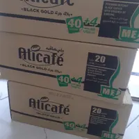 قهوه علی کافه بلک گلد ، تولید جدید، تاریخ فول کارتن20 بسته ای 44شاسه ای حداقل سفارش 1کارتن  قیمت 6250000